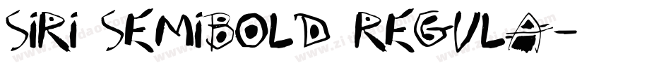 Siri SemiBold Regula字体转换